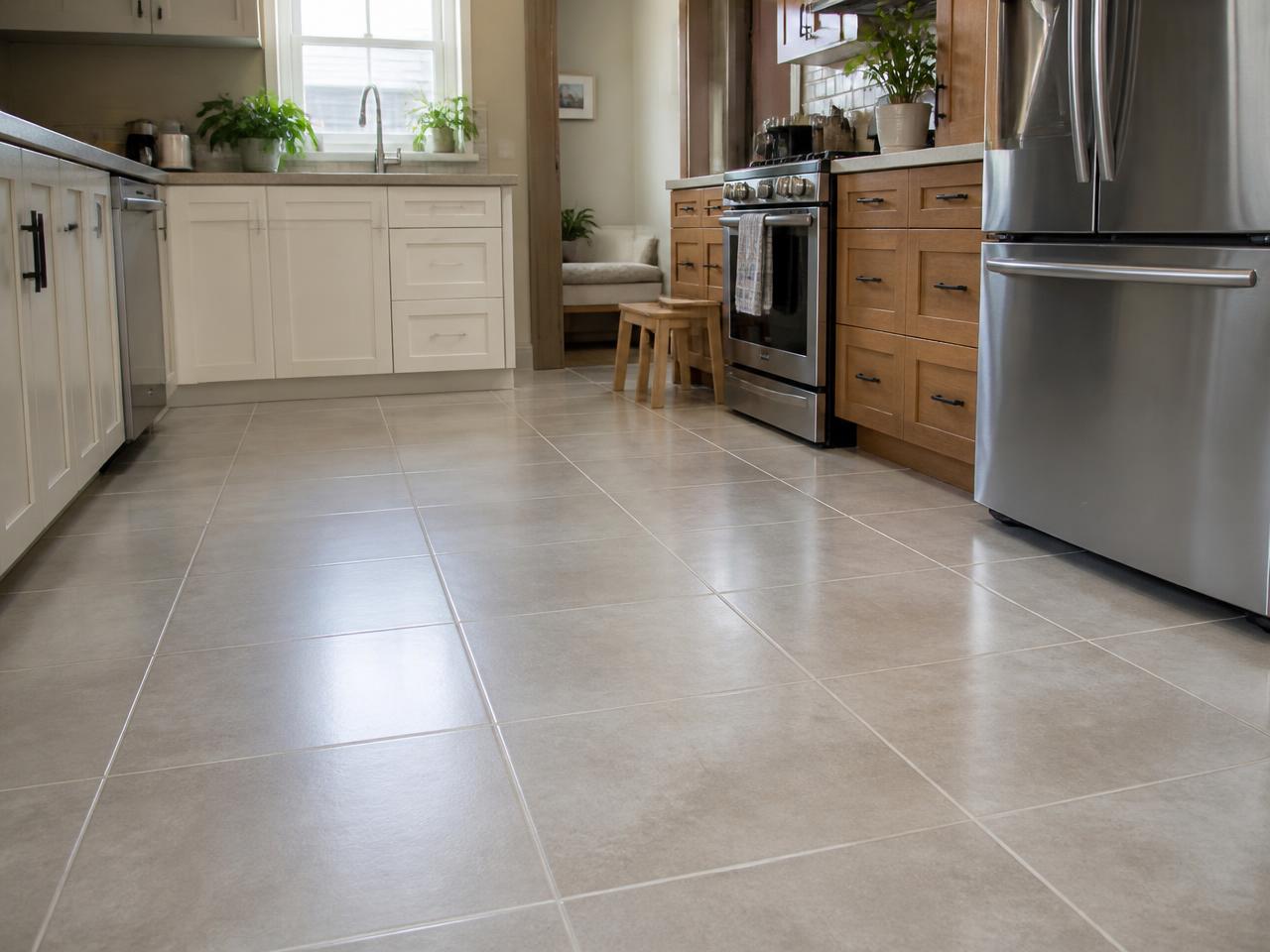 Kitchen Tile & Grout โ after professional cleaning